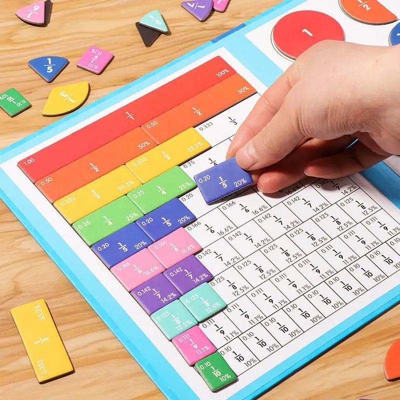 Cahier magnétique - Apprends les fractions !