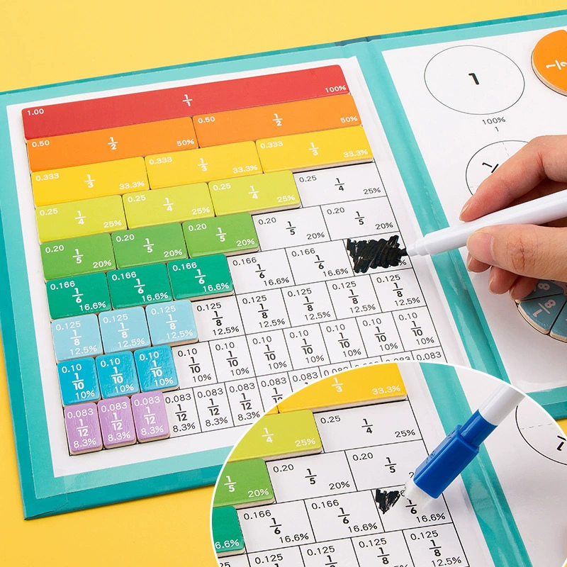 Cahier magnétique - Apprends les fractions !