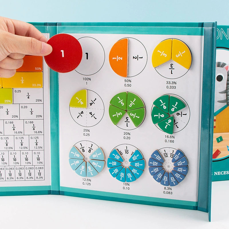 Cahier magnétique - Apprends les fractions !