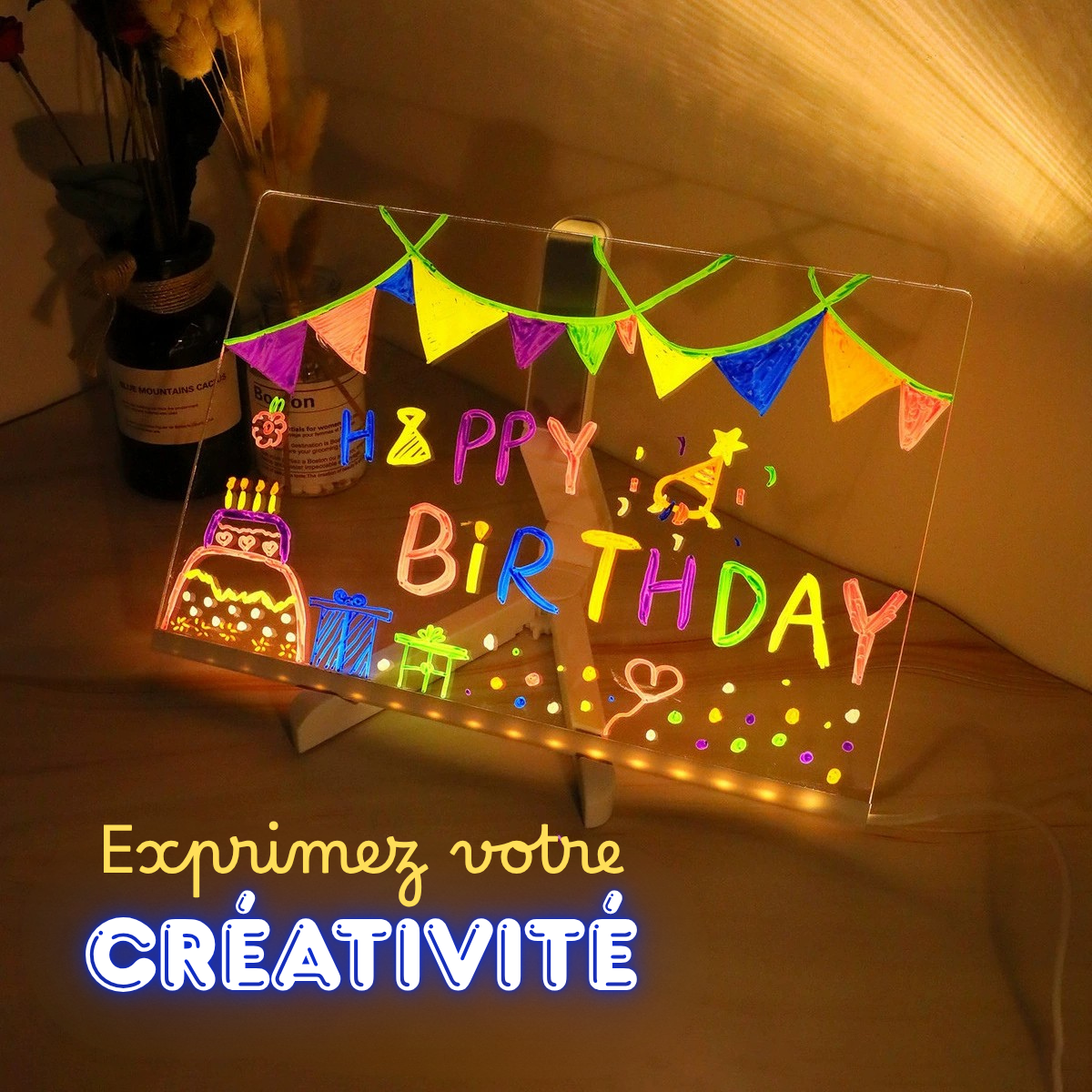 Tableau à dessin lumineux (LED)