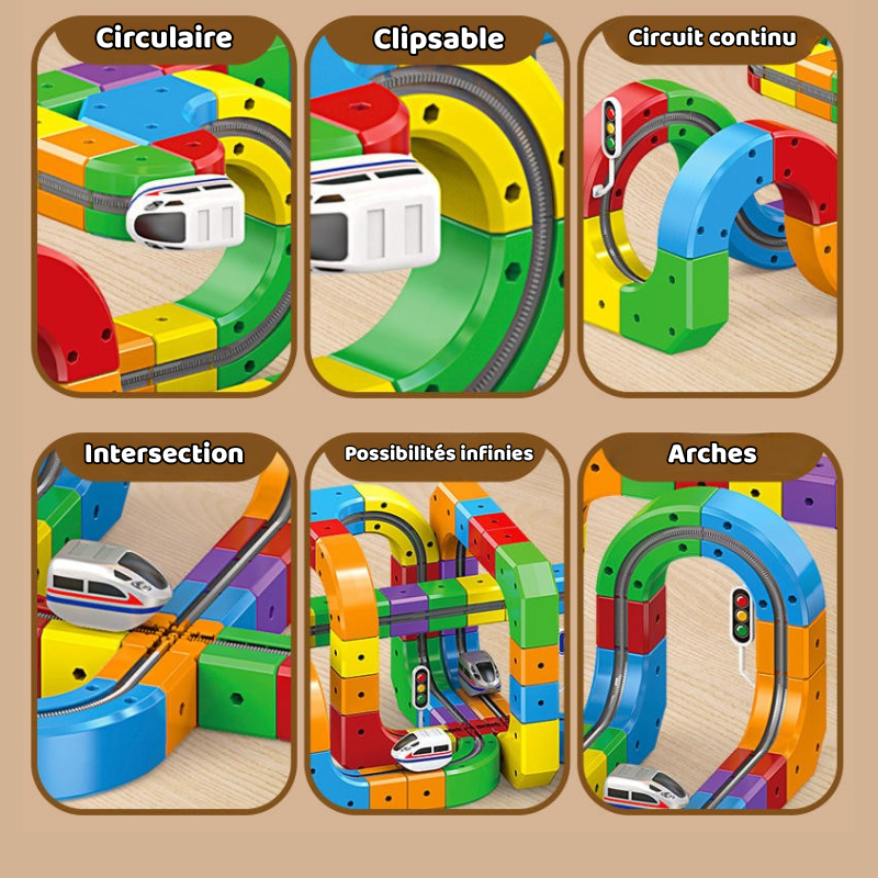 CubiTrain - Le Circuit 3D Magnétique (51 pièces)