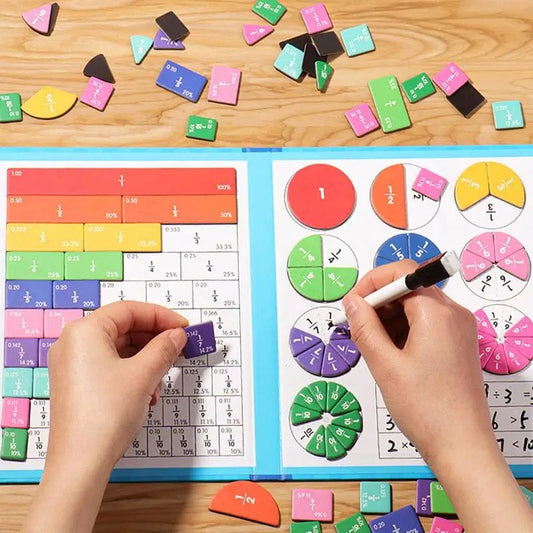 Cahier magnétique - Apprends les fractions !