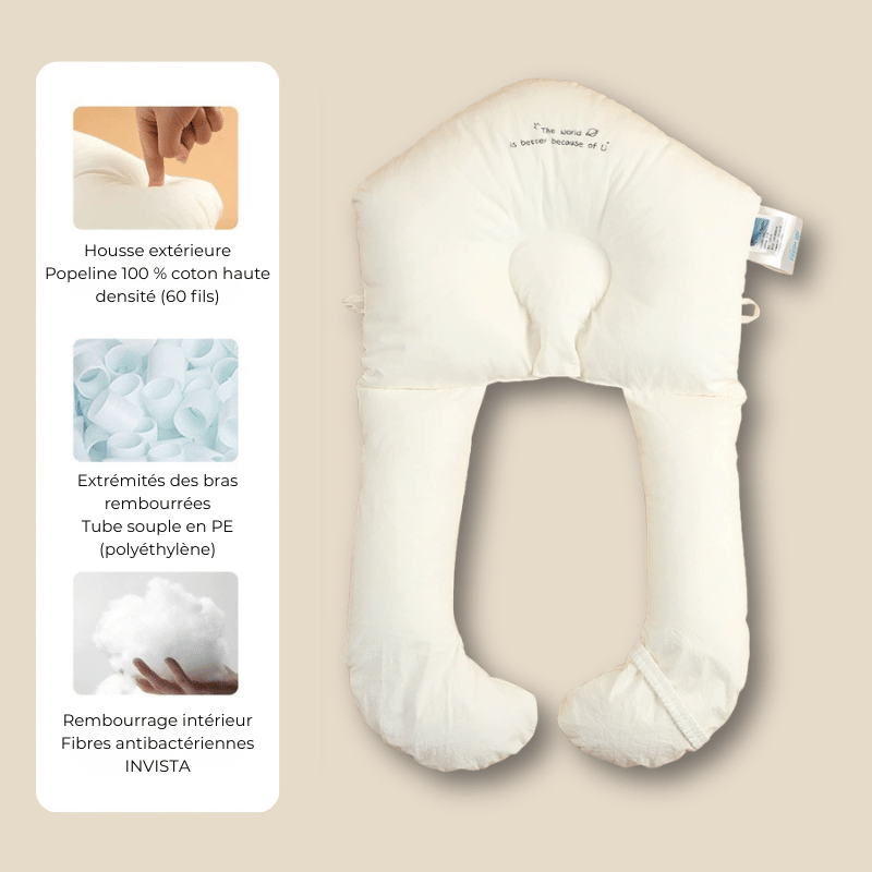 Câlinou® - Le Coussin Reposant "Bras de Maman"