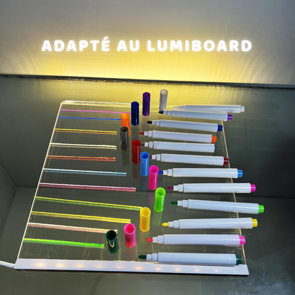 Photo de feutre acryliques pour tableau à dessin lumineux LED