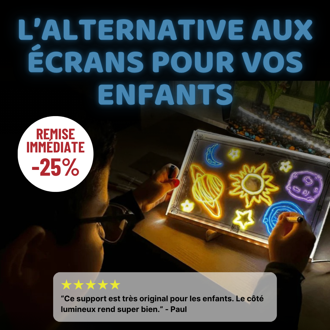 Présentation de l'offre commerciale du tableau lumineux