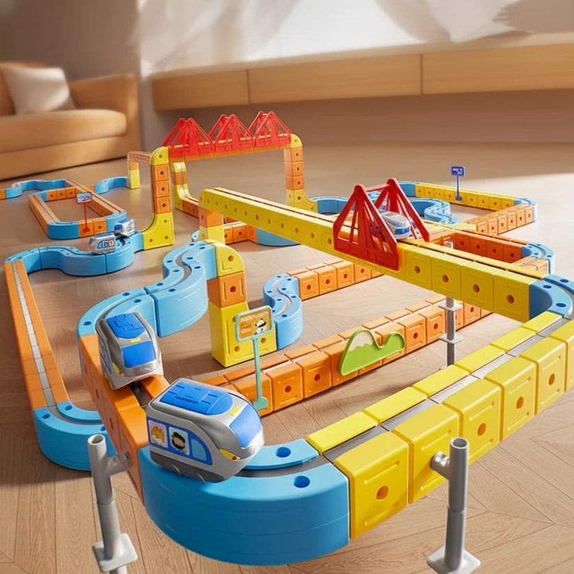 CubiTrain - Le Circuit 3D Magnétique (51 pièces)