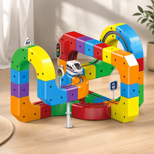 CubiTrain - Le Circuit 3D Magnétique (51 pièces)
